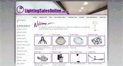 Desktop Screenshot of lightingsalesonline.com.au