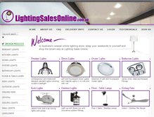 Tablet Screenshot of lightingsalesonline.com.au